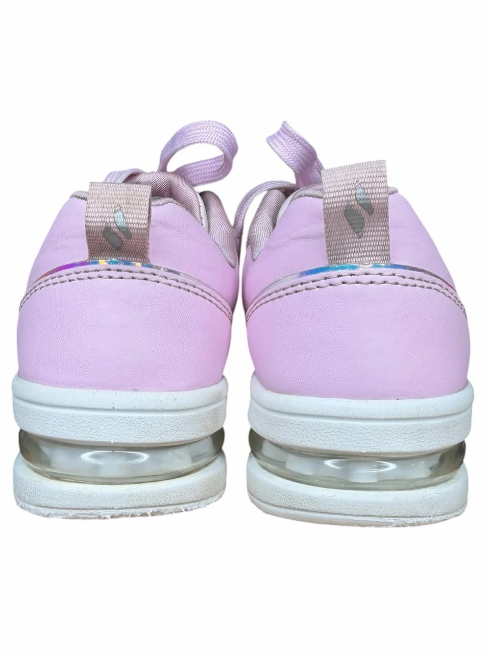 Skechers Street Uno Lite Air Kids Size 1 Pink White Platform Sneakers
